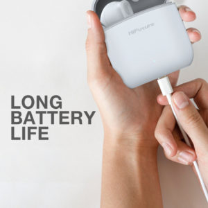 HIFUTURE earphones Flybuds 2 με θήκη φόρτισης, true wireless, λευκά | Αξεσουάρ κινητών | elabstore.gr