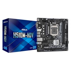 ASROCK μητρική H510M-HDV, 2x DDR4, s1200, USB 3.2, mATX | PC & Αναβάθμιση | elabstore.gr