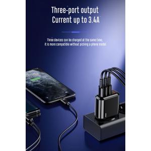 JOYROOM φορτιστής τοίχου HKL-USB59, 3x USB, 3.4A, μαύρος | Αξεσουάρ κινητών | elabstore.gr