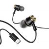 USAMS earphones με μικρόφωνο US-SJ482, Type-C, 10mm, 1.2m, μαύρα | Αξεσουάρ κινητών | elabstore.gr