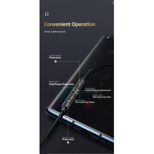 USAMS earphones με μικρόφωνο US-SJ482, Type-C, 10mm, 1.2m, μαύρα | Αξεσουάρ κινητών | elabstore.gr