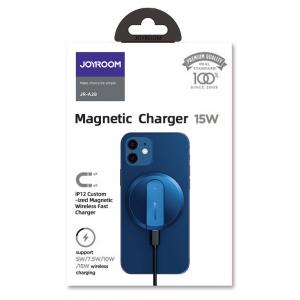 JOYROOM ασύρματος φορτιστής JR-A28, μαγνητικός, 15W, λευκός | Αξεσουάρ κινητών | elabstore.gr