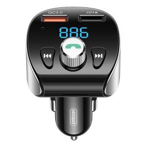 JOYROOM FM transmitter με οθόνη JR-CL02, 2x USB, SD card, 18W, μαύρο | Gadgets - Αξεσουάρ | elabstore.gr