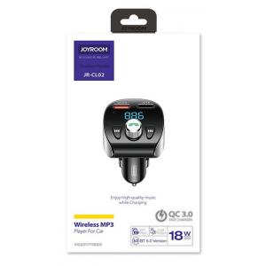 JOYROOM FM transmitter με οθόνη JR-CL02, 2x USB, SD card, 18W, μαύρο | eLabstore.gr JOYROOM FM transmitter με οθόνη JR-CL02, 2x USB, SD card, 18W, μαύρο | Gadgets - Αξεσουάρ | elabstore.gr