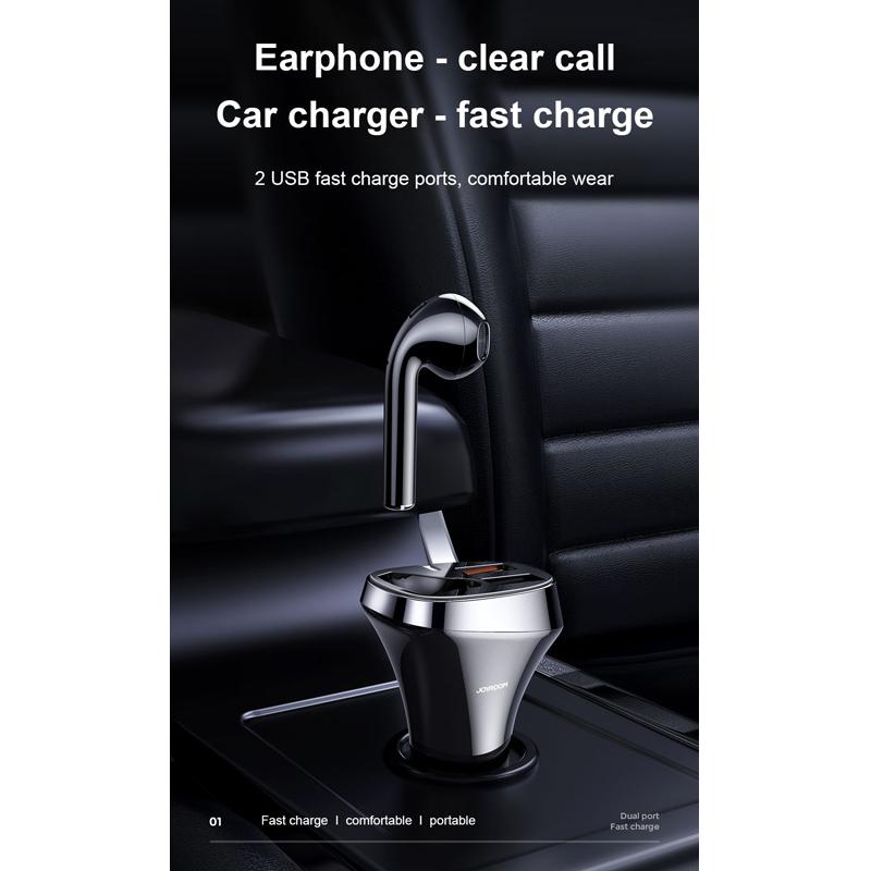 JOYROOM φορτιστής αυτοκινήτου με earphone JR-CP2, 2x USB, 28W, μαύρος | eLabstore.gr JOYROOM φορτιστής αυτοκινήτου με earphone JR-CP2, 2x USB, 28W, μαύρος | Αξεσουάρ κινητών | elabstore.gr