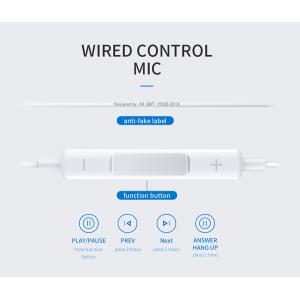JOYROOM earphones JR-EP1, 3.5mm, λευκά | Αξεσουάρ κινητών | elabstore.gr