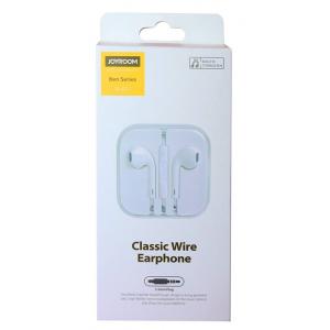 JOYROOM earphones JR-EP1, 3.5mm, λευκά | Αξεσουάρ κινητών | elabstore.gr