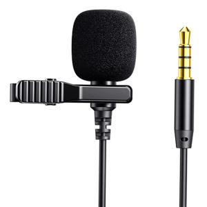 JOYROOM καλώδιο 3.5mm με ενσωματωμένο clip-on μικρόφωνο JR-LM1 3m, μαύρο | Συνοδευτικά PC | elabstore.gr