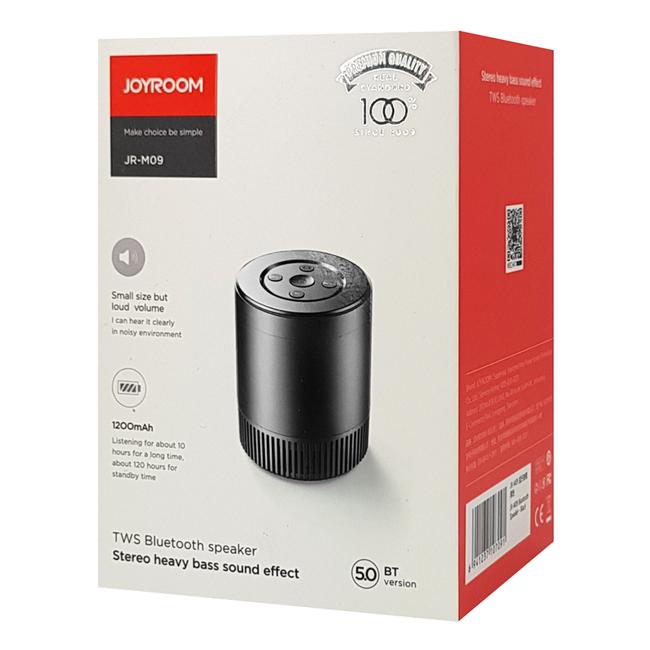 JOYROOM φορητό ηχείο JR-M09, TWS bluetooth/SD Card, 5W, 1200mAh, μαύρο | eLabstore.gr JOYROOM φορητό ηχείο JR-M09, TWS bluetooth/SD Card, 5W, 1200mAh, μαύρο | Εικόνα & Ήχος | elabstore.gr