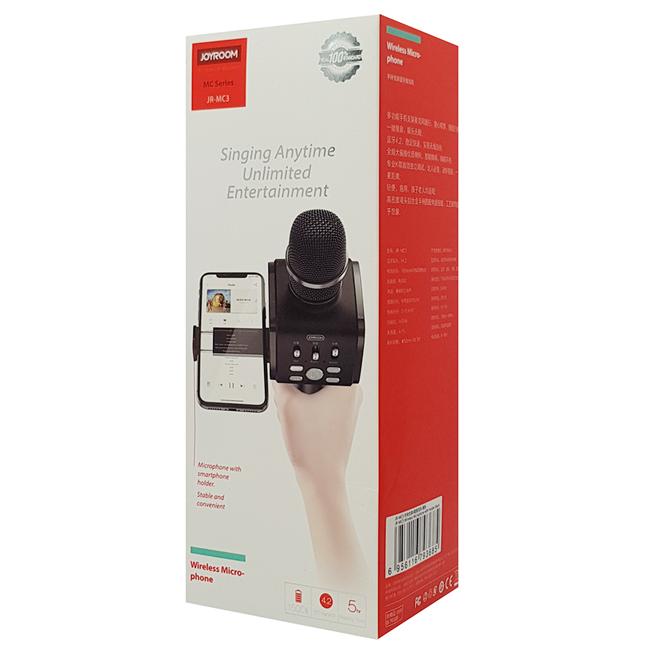 JOYROOM ασύρματο μικρόφωνο με βάση για smartphone JR-MC3, μαύρο | eLabstore.gr JOYROOM ασύρματο μικρόφωνο με βάση για smartphone JR-MC3, μαύρο | Εικόνα & Ήχος | elabstore.gr