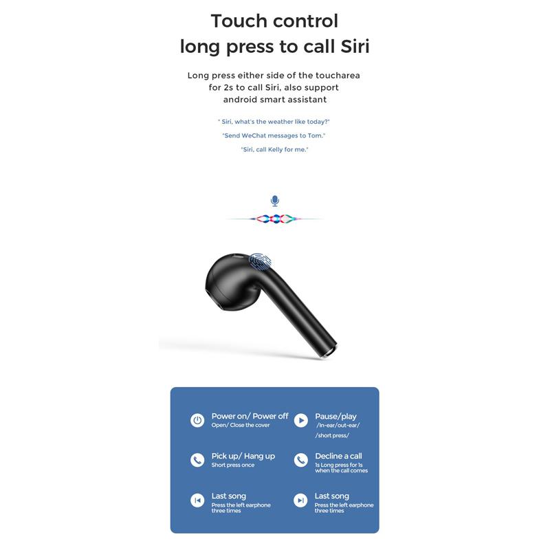 JOYROOM earphones με θήκη φόρτισης JR-T03S, true wireless, μαύρα | eLabstore.gr JOYROOM earphones με θήκη φόρτισης JR-T03S, true wireless, μαύρα | Αξεσουάρ κινητών | elabstore.gr