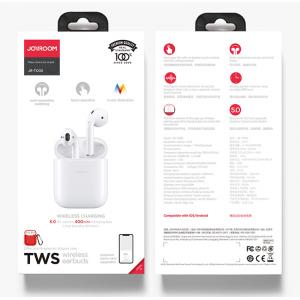 JOYROOM earphones με θήκη φόρτισης JR-T03S, true wireless, λευκά | eLabstore.gr JOYROOM earphones με θήκη φόρτισης JR-T03S, true wireless, λευκά | Αξεσουάρ κινητών | elabstore.gr