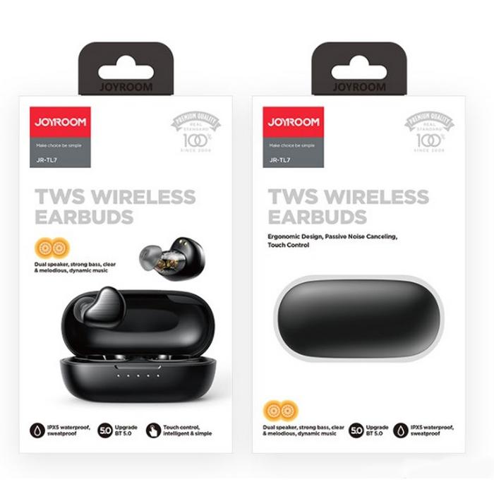 JOYROOM earphones με θήκη φόρτισης JR-TL7, true wireless, μαύρα | eLabstore.gr JOYROOM earphones με θήκη φόρτισης JR-TL7, true wireless, μαύρα | Αξεσουάρ κινητών | elabstore.gr