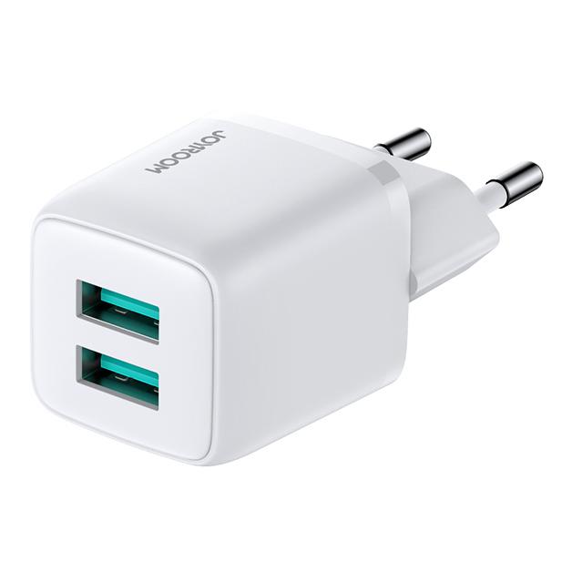 JOYROOM φορτιστής τοίχου L-2A121, 2x USB, 2.4A, λευκός | eLabstore.gr JOYROOM φορτιστής τοίχου L-2A121, 2x USB, 2.4A, λευκός | Αξεσουάρ κινητών | elabstore.gr