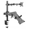 BRATECK βάση γραφείου LDT12-C1M2KN, για οθόνη 13"-32", 8kg, θέση laptop | Αναλώσιμα - Είδη Γραφείου | elabstore.gr