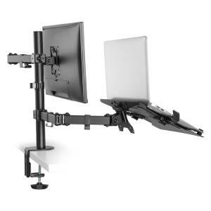 BRATECK βάση γραφείου LDT12-C1M2KN, για οθόνη 13"-32", 8kg, θέση laptop | Αναλώσιμα - Είδη Γραφείου | elabstore.gr