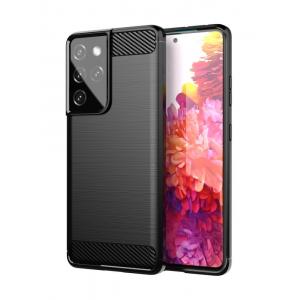 POWERTECH θήκη Carbon Flex MOB-1592 για Samsung Galaxy S21 5G, μαύρη | Αξεσουάρ κινητών | elabstore.gr