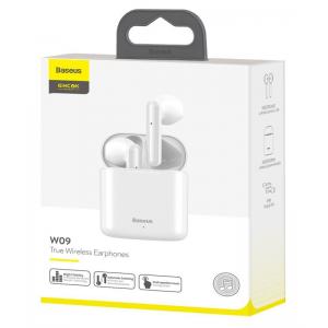 BASEUS earphones ENCOK W09, true wireless, με θήκη φόρτισης, λευκά | eLabstore.gr BASEUS earphones ENCOK W09, true wireless, με θήκη φόρτισης, λευκά | Αξεσουάρ κινητών | elabstore.gr
