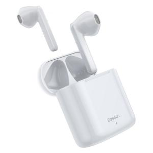 BASEUS earphones ENCOK W09, true wireless, με θήκη φόρτισης, λευκά | Αξεσουάρ κινητών | elabstore.gr