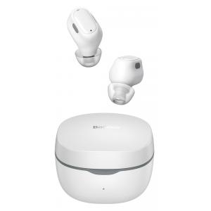 BASEUS earphones ENCOK WM01, true wireless, με θήκη φόρτισης, λευκά | Αξεσουάρ κινητών | elabstore.gr