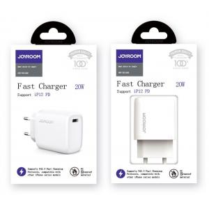 JOYROOM φορτιστής τοίχου NRT-DY139E, USB Type-C, 20W, PD 3.0, λευκός | eLabstore.gr JOYROOM φορτιστής τοίχου NRT-DY139E, USB Type-C, 20W, PD 3.0, λευκός | Αξεσουάρ κινητών | elabstore.gr