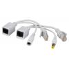 PULSAR σετ μετατροπείς PoE τύπου RJ45 και 2.1/5.5 P-POE1, λευκό | Κλειστό Κύκλωμα CCTV | elabstore.gr