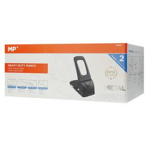 MP διακορευτής PA651, 100 φύλλων, 27x13.5cm, 2 τρύπες, μαύρος | Αναλώσιμα - Είδη Γραφείου | elabstore.gr