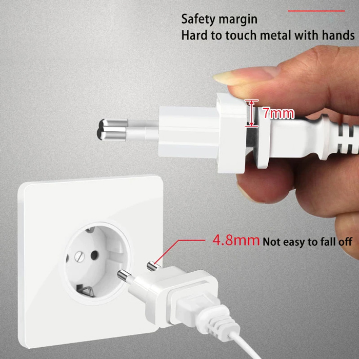 POWERTECH αντάπτορας πρίζας US σε EU PT-927, με ασφάλεια, 4.8mm, λευκός | eLabstore.gr POWERTECH αντάπτορας πρίζας US σε EU PT-927, με ασφάλεια, 4.8mm, λευκός | Τροφοδοσία Ρεύματος | elabstore.gr