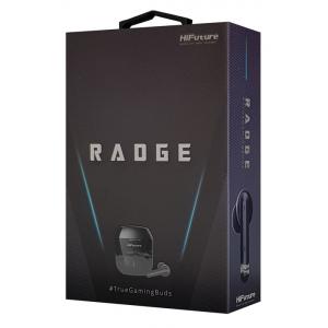 HIFUTURE earphones Radge με θήκη φόρτισης, true wireless, μαύρα | eLabstore.gr
