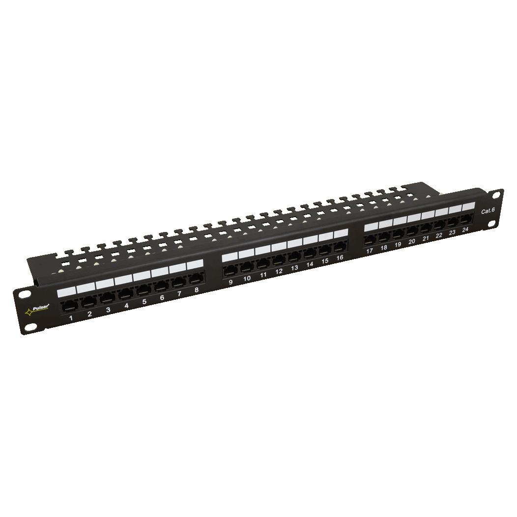 PULSAR patch panel για rack RP-U24V6, 24-port, UTP Cat 6, 1U | eLabstore.gr PULSAR patch panel για rack RP-U24V6, 24-port, UTP Cat 6, 1U | Εξοπλισμός IT | elabstore.gr