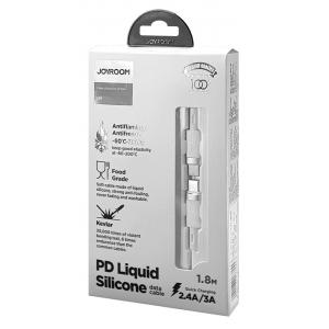JOYROOM καλώδιο USB Type-C S-1830N9, 3A, PD, 1.8m, λευκό | eLabstore.gr JOYROOM καλώδιο USB Type-C S-1830N9, 3A, PD, 1.8m, λευκό | Αξεσουάρ κινητών | elabstore.gr