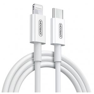 JOYROOM καλώδιο USB Type-C σε Lightning S-M421, 3A, PD, 2m, λευκό | Αξεσουάρ κινητών | elabstore.gr