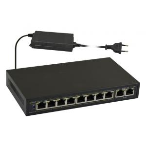 PULSAR PoE Ethernet Switch S108-90W, 10x ports 10/100Mb/s | Κλειστό Κύκλωμα CCTV | elabstore.gr