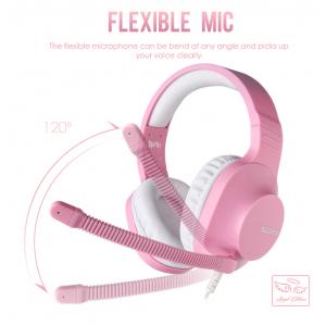 SADES Gaming Headset Spirits SA-721, multiplatform, 3.5mm, ροζ | Συνοδευτικά PC | elabstore.gr