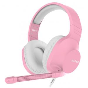 SADES Gaming Headset Spirits SA-721, multiplatform, 3.5mm, ροζ | Συνοδευτικά PC | elabstore.gr