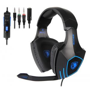 SADES gaming headset SA-819, 3.5mm, 50mm, μαύρο | Συνοδευτικά PC | elabstore.gr