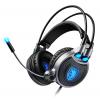 SADES gaming headset SA-R1, USB, 50mm, 7.1CH, LED, μαύρο | Συνοδευτικά PC | elabstore.gr