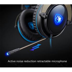 SADES gaming headset SA-R12PRO, USB, 50mm, 7.1CH, LED, μαύρο | Συνοδευτικά PC | elabstore.gr