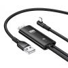 USAMS καλώδιο Lightning σε HDMI U53, με USB τροφοδοσία, 2m, μαύρο | Αξεσουάρ κινητών | elabstore.gr
