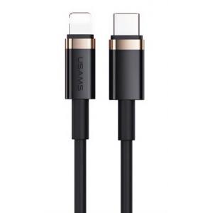 USAMS Καλώδιο Type-C To Lightning U63, 20W, 1.2m, μαύρο | Αξεσουάρ κινητών | elabstore.gr