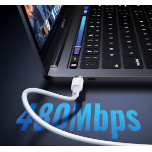 USAMS καλώδιο Type-C σε Lightning U63, 20W, 2m, μαύρο | Αξεσουάρ κινητών | elabstore.gr