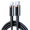 USAMS καλώδιο Type-C σε Lightning U63, 20W, 2m, μαύρο | Αξεσουάρ κινητών | elabstore.gr