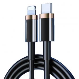 USAMS καλώδιο Type-C σε Lightning U63, 20W, 2m, μαύρο | Αξεσουάρ κινητών | elabstore.gr