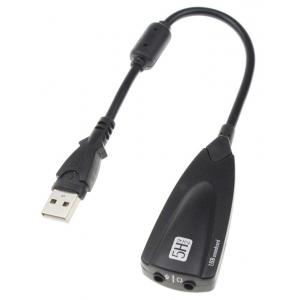 POWERTECH USB κάρτα ήχου ST16, USB2.0, 7.1, 2x 3.5mm, μαύρη | PC & Αναβάθμιση | elabstore.gr