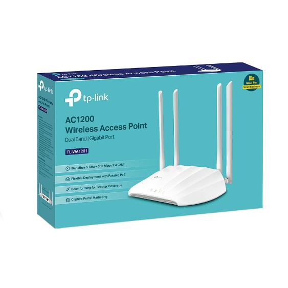 TP-LINK Wi-Fi access point TL-WA1201, Dual Band, Gigabit, PoE, λευκό | eLabstore.gr TP-LINK Wi-Fi access point TL-WA1201, Dual Band, Gigabit, PoE, λευκό - Image 6
