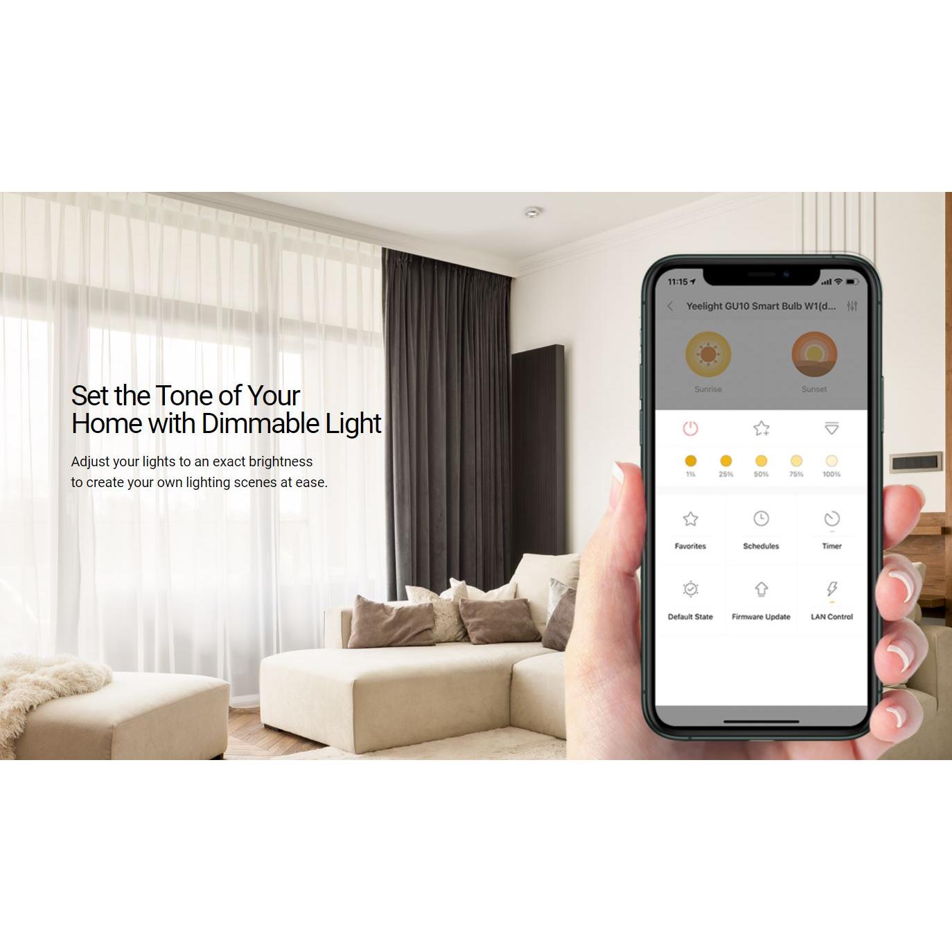 YEELIGHT smart λάμπα LED YLDP004, GU10, 4,8W, E27, 350lm, 2700K | eLabstore.gr YEELIGHT smart λάμπα LED YLDP004, GU10, 4,8W, E27, 350lm, 2700K | Φωτισμός | elabstore.gr