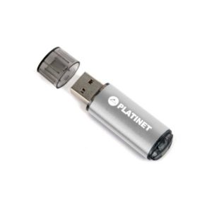 PLATINET USB 2.0  X-DEPO Flash Disk 64GB ασημί PMFE64S | Περιφερειακά | elabstore.gr