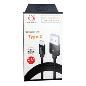 Καλώδιο Φόρτισης - Data Type-C USB 3m 2.4A Μαύρο | eLabstore.gr Καλώδιο Φόρτισης - Data Type-C USB 3m 2.4A Μαύρο | Περιφερειακά | elabstore.gr