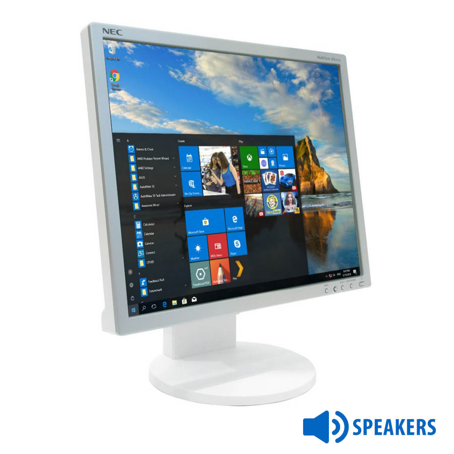 Used Monitor EA191M TFT/ NEC/ 19"/ 1280x1024/ White/ w/ Speakers/ With Other Stand/ Grade B/ VGA & DVI-D | eLabstore.gr Used Monitor EA191M TFT/NEC/19"/1280x1024/White/w/Speakers/With Other Stand/Grade B/VGA & DVI-D | Refurbished | elabstore.gr
