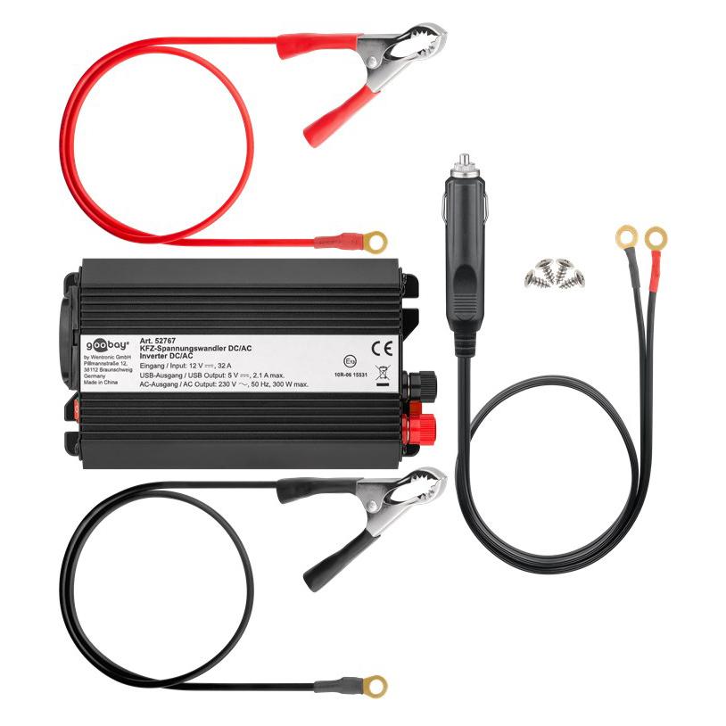 GOOBAY inverter αυτοκινήτου 52767, 12V σε 230V, 300W | eLabstore.gr GOOBAY inverter αυτοκινήτου 52767, 12V σε 230V, 300W | Gadgets - Αξεσουάρ | elabstore.gr